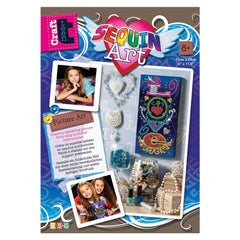 Sequin Art® Craft Teen, Sugar Skull, Sparkling Arts and Crafts Picture -  GeospacePlay