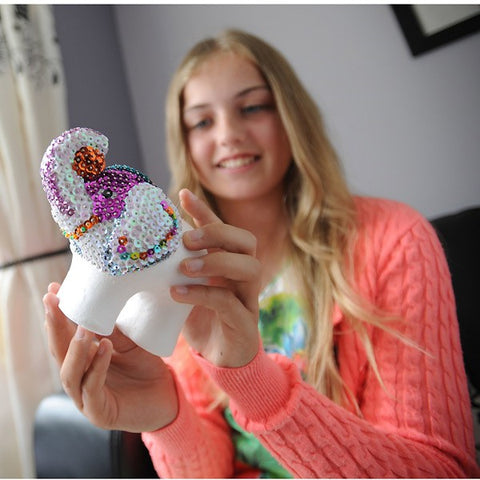 Unicorn, 3D Sequin Art - DIY Unicorn Craft Kit - Craft For Kids