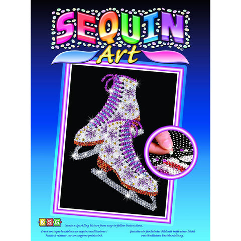 Sequin Art® Blue, Love Birds, Sparkling Arts and Crafts Picture Kit -  GeospacePlay