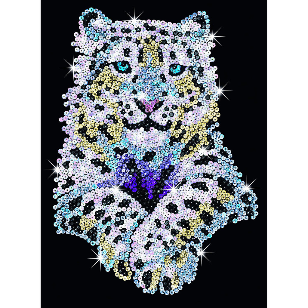 TIGER LILY Sequin Art® Purple - Sparkling Art Picture Craft Kit -  GeospacePlay